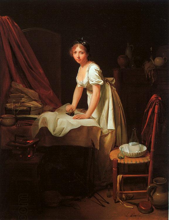  Louis Leopold  Boilly Young Woman Ironing China oil painting art